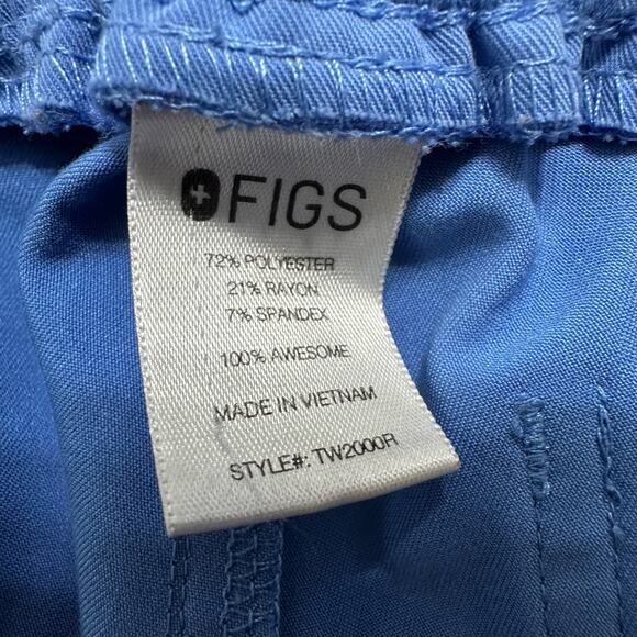 Figs Scrub Pants Blue Womens Size Small Medical Technical Collection Work - Picture 2 of 10